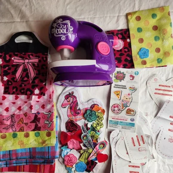 Sew Cool Sewing Machine - Purple w/ Pink Accents W/ Accessories - Picture 8 of 16